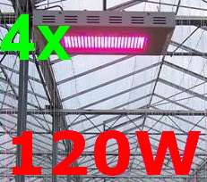 4X 120W LED Hydroponic Garden Plant Grow Light TriBand  