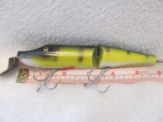 vintage jointed Creek Chub Pikie 3000 muskie/pike crank bait fishing 
