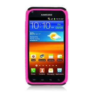 SAMSUNG EPIC 4G Touch D710 Sprint Hybrid Case Black Silicone Pink 