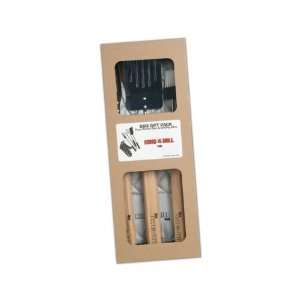  Barbecue gift set with grill mitt and 3 piece utensils 