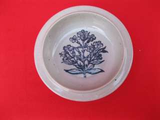 Vintage Dansk Dish Plate Bowl Pottery Cobalt Flower  