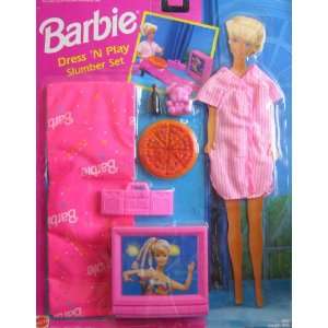  Barbie Dress N Play SLUMBER Set w FASHION & Accessories 