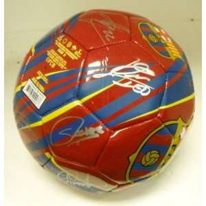 FC Barcelona 2011/2012 Team Hand Signed Autographed Soccer Ball