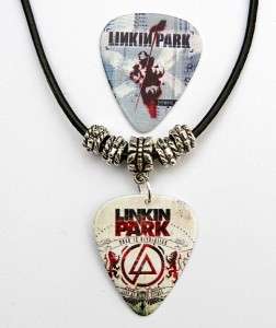 Linkin Park Black Leather Necklace Plus Matching Pick  