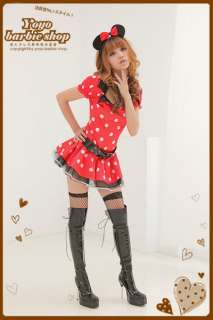 HALLOWEEN PARTY JAPANESE SEXY MAID COSPLAY COSTUME DISNEY MINNIE MOUSE 