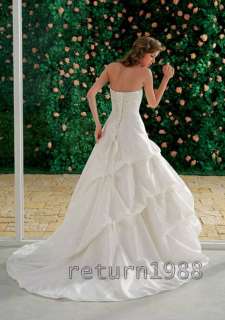 Elegant Wedding Dresses Fashion Bridal Prom Gown Custom  
