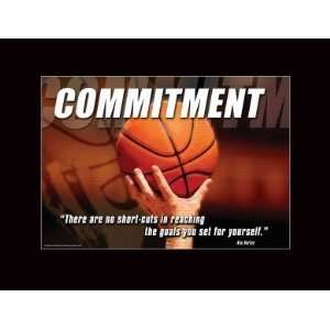  Basketball Motivational Poster Commitment 