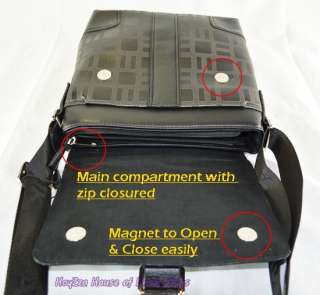 Mens Casual Small Size Briefcases Messenger Organizer Utility Bag 