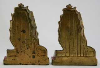 POMPEIAN BRONZE SAILING SHIP 6 BOOKENDS POLYCHROMED  