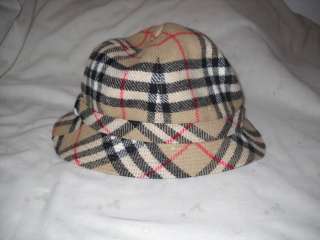   Burberrys England London Nova Check Bucket Crusher Hat L  