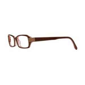  BCBG LUCIANA Eyeglasses Brown Salmon Frame Size 49 16 130 