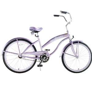  Kidwise Kids Bikes Purple Ladies Beach Cruiser 24 inch 