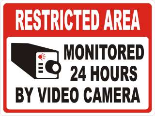 restricted area monitored video camera 9x12