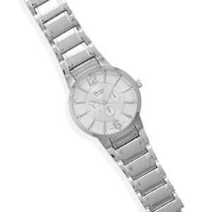    Mens Silver Tone Fashion Watch with Large Round Face Jewelry