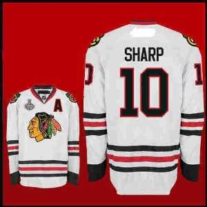  Blackhawks Jerseys #10 Patrick Sharp White Authentic NHL Jerseys 