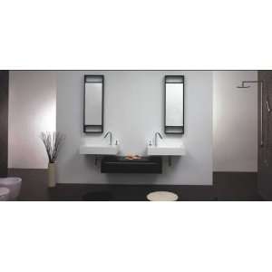  Luxurious Black and White Double Sink Bath Vanity Set with 