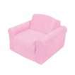   Chair   Pink Kids Straight Back Chenille Sleeper Chair