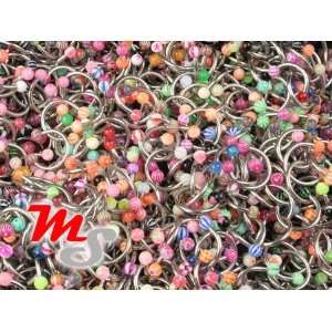    1000 Wholesale LOT 14g Circular Barbell Body Jewelry Jewelry