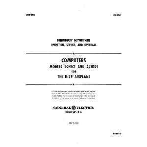  Boeing B 29 Aircraft Computer Fire Control Manual General 