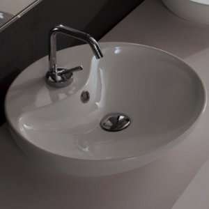  Scarabeo Above the Counter Ceramic Washbasin with Overflow 