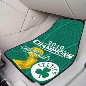  Boston Celtics 2010 NBA Champions 2 Pack Carpeted Car Mats 