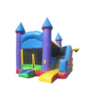  Bounce House Castle Club with Inflatable Slide Combo Free 