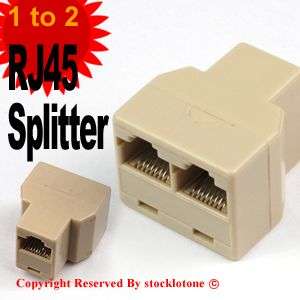 RJ45 CAT5 CAT6 Cat 5e LAN Ethernet Splitter Adapter  