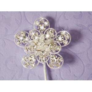  Crystal Flower Bouquet Jewelry or Wedding Cake Decoration 