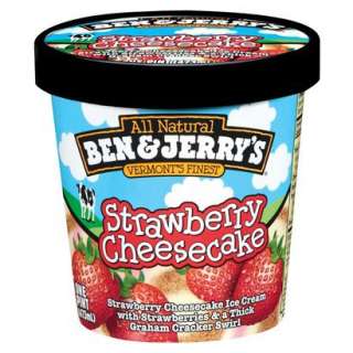   & Jerrys Strawberry Cheesecake Ice Cream 1 pt. product details page