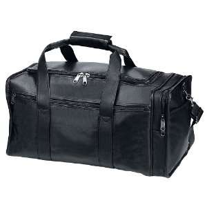  Travel Business Trip Leather Duffel Bag Black Office 