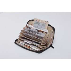 BUXTON GENUINE BUXHYDE COUPON/RECEIPT ORGANIZER WITH 8 POCKETS AND 
