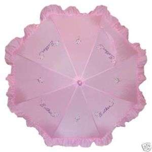 CHILDS UMBRELLA PARASOL PERSONALIZED FREE NAME 4 TIMES  