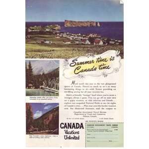    Print Ad 1948 Canada Paint your own picture Canada Books