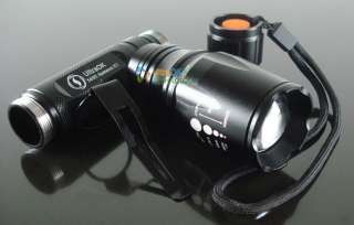 1400 Lm Zoomable CREE XML T6 LED Flashlight Torch Light  