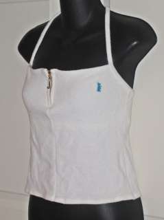 Juicy Couture Terry Cloth Beach Shirt Cover Up L White  