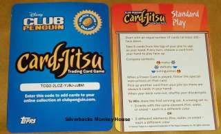 CLUB PENGUIN CARD JITSU WATER   CODE CARDS x 2. UNUSED  