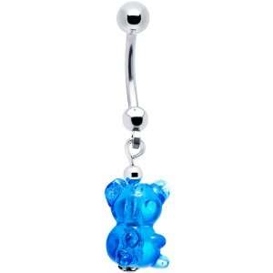  Blue Gummy Bear Belly Ring Jewelry