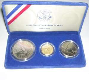 1886 1986 United States Liberty Coins GOLD / Silver  