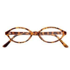   Glasses, Tortoise Plastic Frame Cat Eye Shape, +1.25 
