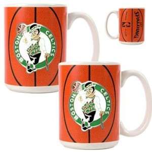  Boston Celtics NBA Ball Ceramic Coffee Mug Set Sports 