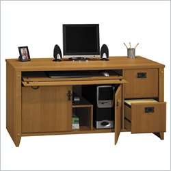   Pointe 60 Wood Credenza Maple Computer Desk 042976913298  