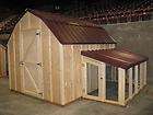   coop plan & material list, The Poultry Barn coop and storage shed