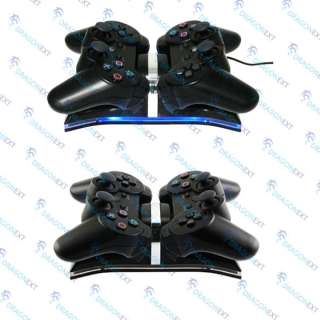 USB DUAL Controller Charger Charge Stand Station Fr PS3  