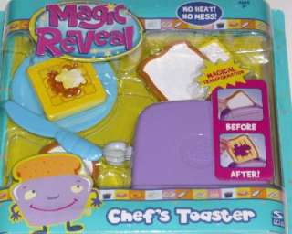 Magic Reveal Chefs Toaster Pretend Food Set Cooking 778988820124 