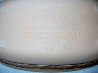   111 Clay Cooker Replacement Bottom Only Reco Mexico Oven Baker  