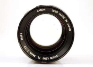 CANON FL 85mm f1.8 Fast Prime Lens w/ Genuine Canon Caps  