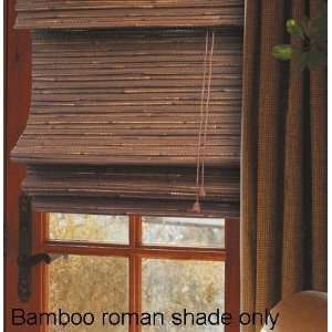  31W Bamboo Window Treatment Roman Shade in Cocoa Finish 