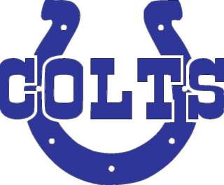 BIG Indianapolis Colts NFL football vinyl logo wall 375  
