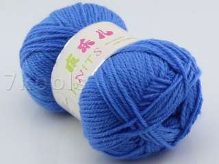 1x50g Cashmere Soy Cotton Baby Yarn Lot,DK,Sky Blue,307  