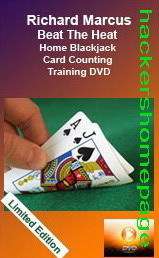 Blackjack 21 Card Counting Training DVD Richard Marcus  